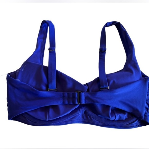 Athleta bra top square neck with underwire bikini top size 40 B/C - Picture 2 of 10